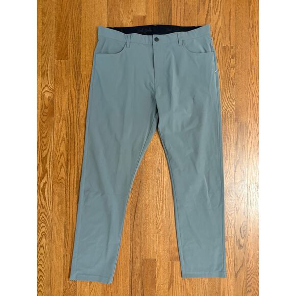 Bad Birdie Men’s Golf Pants 38 x 30 Gray Performance Stretch Slim Fit Casual - Picture 1 of 9